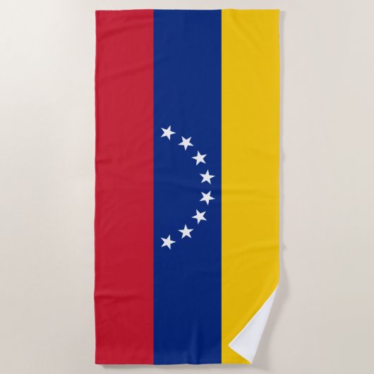 Serviette De Plage Drapeau du Venezuela (Devant)