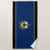 Serviette De Plage Drapeau du Vermont (Devant)