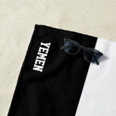 Serviette De Plage Drapeau du Yémen Splendide patriotique (En situation)