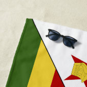 Serviette De Plage drapeau du Zimbabwe (En situation)