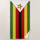 Serviette De Plage drapeau du Zimbabwe (Devant)