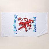 Serviette De Plage Drapeau écossais Rampant Lion d'Edimbourg (Devant)