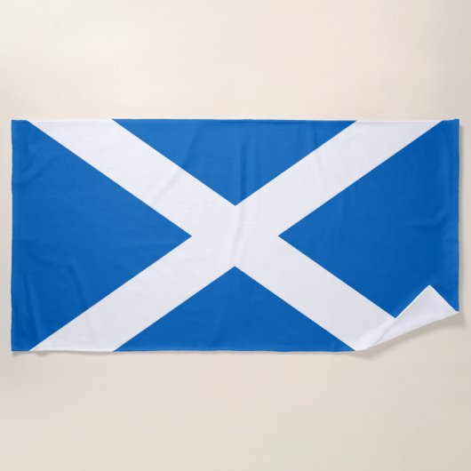 Serviette De Plage Drapeau écossais Saltire (Devant)