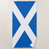 Serviette De Plage Drapeau écossais (Saltire) (Drapeau écossais) (Devant)