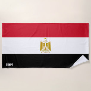 Serviette De Plage Drapeau égyptien Splendide patriotique