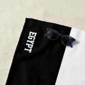 Serviette De Plage Drapeau égyptien Splendide patriotique (En situation)