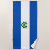 Serviette De Plage Drapeau El Salvador (Devant)