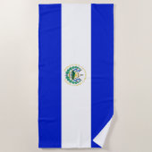 Serviette De Plage Drapeau El Salvador (Devant)