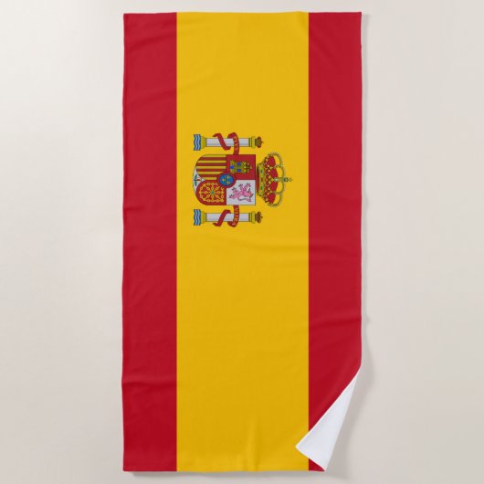 Serviette De Plage Drapeau espagnol (Espagne) (Devant)