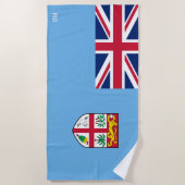 Serviette De Plage Drapeau Fidji Splendide patriotique (Devant)