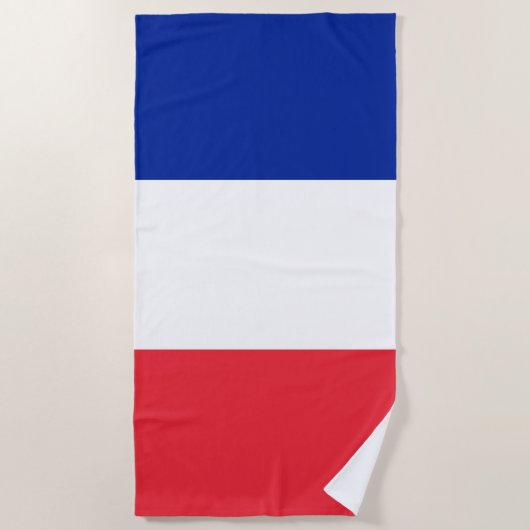 Serviette De Plage Drapeau France (Devant)