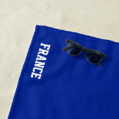 Serviette De Plage Drapeau France Splendide patriotique (En situation)