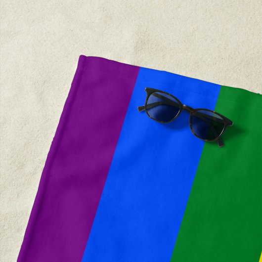 Serviette De Plage Drapeau Gay pride arc-en-ciel LGBT (En situation)