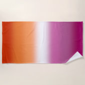 Serviette De Plage Drapeau Gradient Lesbian Pride - Drapeau Lesbian (Devant)