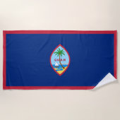 Serviette De Plage Drapeau Guam (Devant)