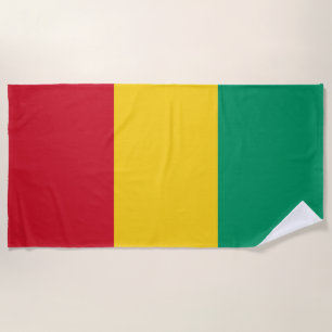 Serviette De Plage Drapeau Guinée