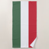 Serviette De Plage Drapeau Hongrie (Devant)