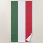Serviette De Plage Drapeau Hongrie (Devant)