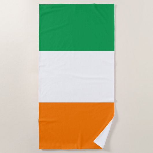 Serviette De Plage Drapeau irlandais (Devant)