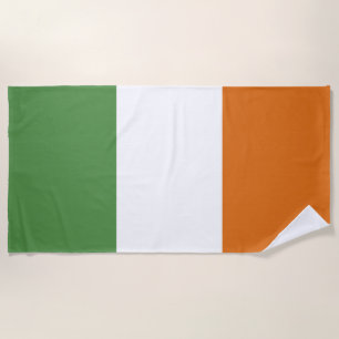 Serviette De Plage Drapeau irlandais