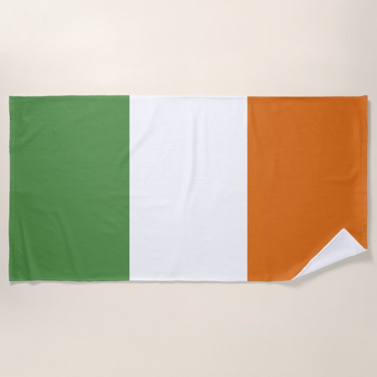 Serviette De Plage Drapeau irlandais (Devant)