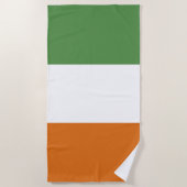 Serviette De Plage Drapeau irlandais (Devant)