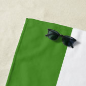 Serviette De Plage Drapeau irlandais St Patrick avec Shamrock | Perso (En situation)