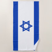 Serviette De Plage Drapeau Israël (Devant)