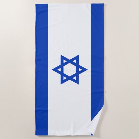 Serviette De Plage Drapeau Israël (Devant)