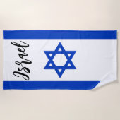 Serviette De Plage Drapeau Israël (Devant)