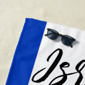 Serviette De Plage Drapeau Israël (En situation)