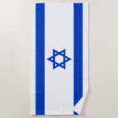 Serviette De Plage Drapeau Israël (Devant)