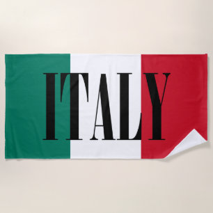 Serviette De Plage Drapeau italien Italia Il Tricolore
