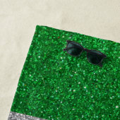 Serviette De Plage Drapeau italien Italie Milan Parties scintillant S (En situation)