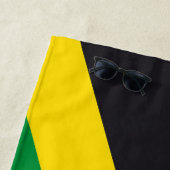 Serviette De Plage Drapeau jamaïcain (En situation)