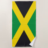 Serviette De Plage Drapeau jamaïcain (Devant)