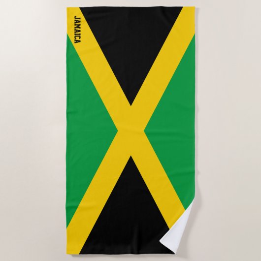Serviette De Plage Drapeau Jamaïque Splendid Patriotic (Devant)
