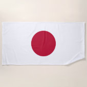 Serviette De Plage Drapeau Japon (Devant)