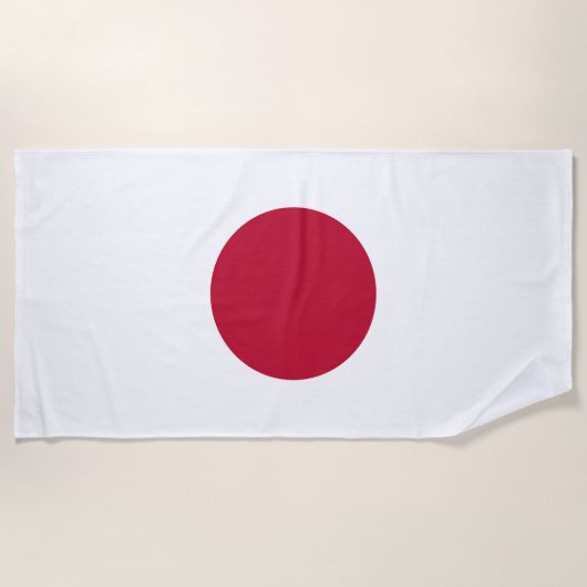 Serviette De Plage Drapeau Japon (Devant)