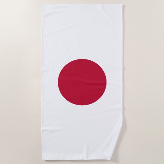 Serviette De Plage Drapeau Japon (Devant)