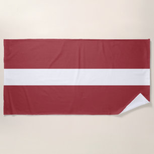 Serviette De Plage Drapeau letton (Lettonie)