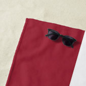 Serviette De Plage Drapeau Lettonie (En situation)