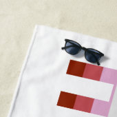 Serviette De Plage Drapeau LGBT HUMAN Mois Gay pride Transgenre (En situation)