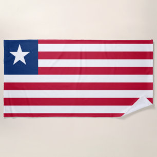 Serviette De Plage Drapeau libérien (Libéria)