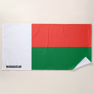 Serviette De Plage Drapeau Madagascar Splendide Patriotique