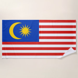 Serviette De Plage Drapeau malais de Malaisie Jalur Gemilang