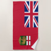 Serviette De Plage Drapeau Manitoba (Devant)