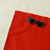 Serviette De Plage drapeau marocain (En situation)