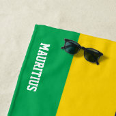 Serviette De Plage Drapeau Maurice Splendide patriotique (En situation)