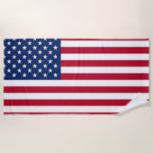 Serviette De Plage Drapeau national des États-Unis d'Amérique (Devant)